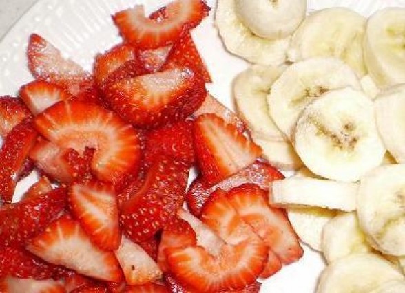 Strawberry Banana Frozen Treat