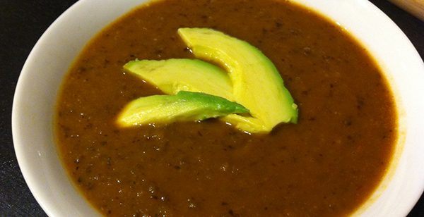 Acorn Squash and Black Bean Soup