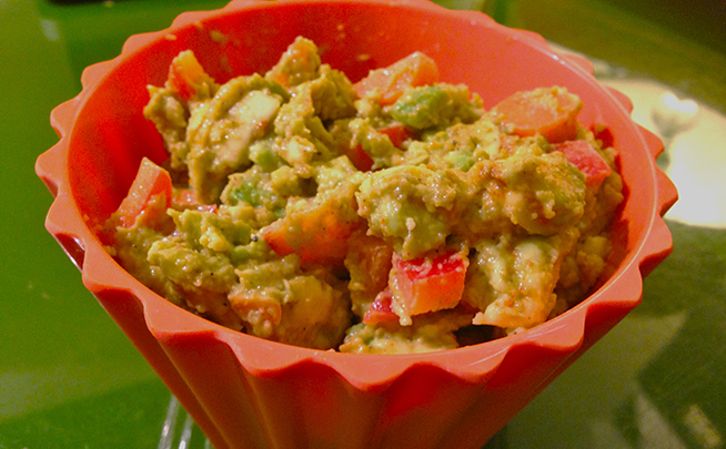 Red Onion and Bell Pepper Guacamole