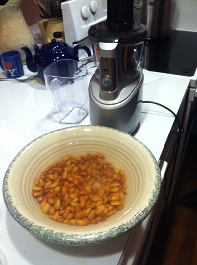 Soaking Almonds