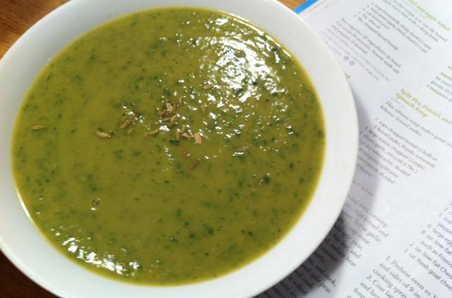 Spinach Fennel Split Pea Soup