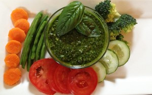 Kale-Pistachio Pesto Dip
