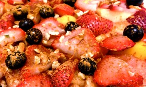 Peach Nectarine Strawberry Bake