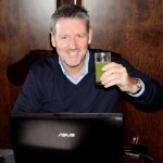 Joe with Green Juice in the UK
