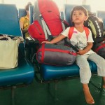Boy in airport