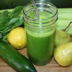 Pear and basil juice