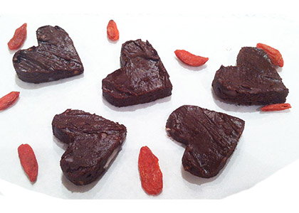 Raw Chocolate Hearts