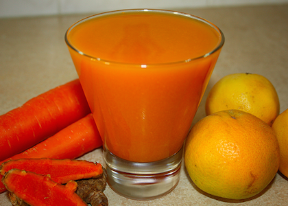 Orange Turmeric Juice Recipe