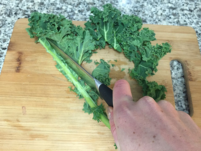 How to cut kale 