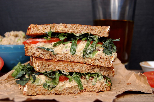 Vegan Tuna Salad on Bread