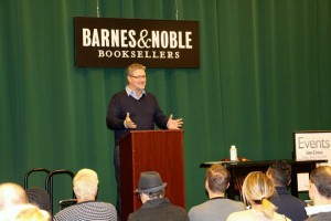 Joe in front of B&N Sign