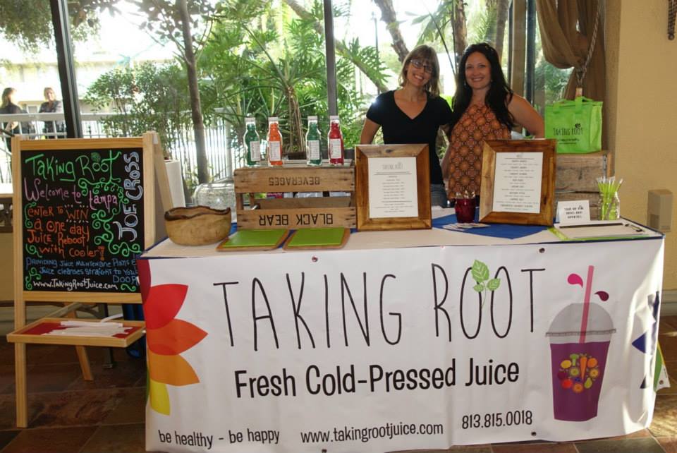 Takin Root Juice Bar Set Up