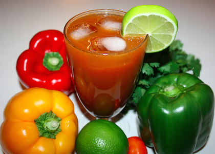piping hot juice