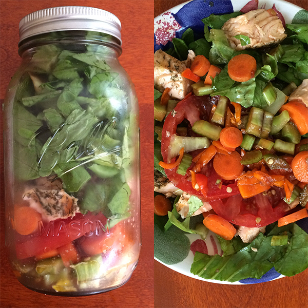 Salad in Mason Jar