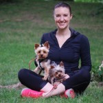 Isabel and her Yorkies
