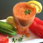 Tomato juice in glass