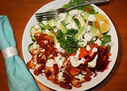 BBQ Cauliflower Salad with 