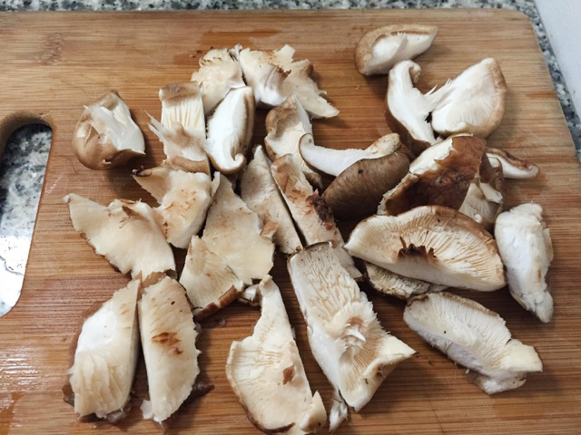 Chopped mushrooms