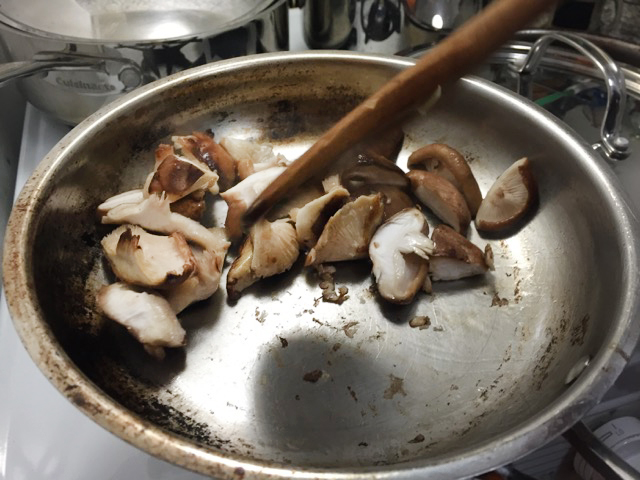 Sauteeing Mushrooms