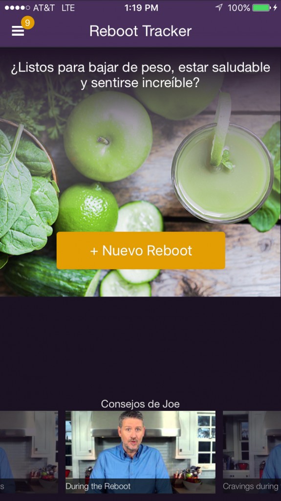 'Reboot with Joe Juice Diet App' En Español! Joe Cross