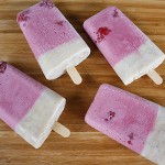 Raspberry Banana Smoothie Popsicles