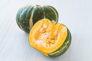 Kabocha , is Japanese pumpkin or green pumpkin