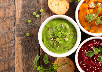 green pea herb hummus