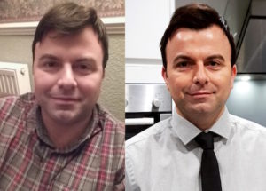 Aaron Calder Before and After Photos of Plant-Based Diet